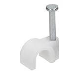 Miratic Recoge Cables de 100 Piezas - Grapas Cable Pared para Diferentes Tamaños Ø: 4/6 / 7/8 / 10/12 mm (Ø 4mm)