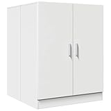 vidaXL Armario de Lavadora Cuarto de Baño Aseo Inodoro Secadora Estantería Estante Muebles Mobiliario Colada Almacenaje Blanco 71x71,5x91,5 cm