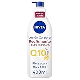 NIVEA Q10 Aceite de Argán Body Milk Reafirmante + Extra Hidratante (400 ml), loción corporal reafirmante para piel seca, crema hidratante corporal nutritiva