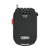 ABUS Candado especial Combiflex 2502/85 - Adecuado como candado de equipaje, candado de esquí, candado de casco - Cable de acero de 85 cm - con código de combinación - Negro