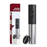 CIRCLE JOY Sacacorchos Eléctrico Abridor de Vino Automático, Extractor de Vino Motorizado a Batería con Cortador de Lámina Bloqueable, Pilas No Incluidas