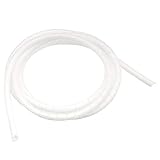 Amazon Basics Organizador de cables, funda para ordenar los cables y protegerlos de mascotas, 2.5 m, blanco (Anteriormente Marca AmazonCommercial)