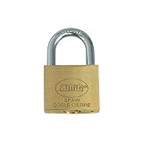 Amig - Candado de seguridad - Incluye 2 llaves - Arco pequeño - Para taquillas de gimnasio, puertas, armarios, maletas, mochilas - Latón y arco de Acero - Ancho: 25 mm