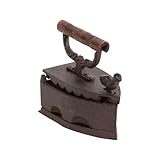 Biscottini Plancha de Carbón 17x10x17 cm | Plancha Decorativa Vintage | Plancha de Hierro Fundido | Objetos Vintage | Adornos Vintage