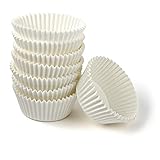 Zenker Cápsulas Magdalenas, Moldes individuales para cupcakes, muffins y magdalenas en papel, Aptas para hornear, Color Blanco, 5cm, Pack de 100 uds