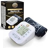 3JG® Tensiómetro de Brazo, medición precisa de la presión arterial y el pulso. Validado Clinicamente para uso en diabéticos o durante el embarazo, ajustable brazalete de 22-32 cm.