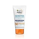 GARNIER DELIAL Sensitive Advanced - Crema Facial Hidratante Alta Protección Solar IP50+ - 50 ml