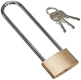 BGS Diy 3103 | Candado de latón | arco de cierre extra largo | 40 mm ancho 127mm
