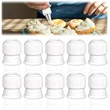 10 Boquillas para Manga Pastelera, Acopladores de Plástico Estándar, Adaptadores para Glaseado y Decoración de Postres