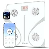 RENPHO Bascula de Baño Digital Grasa Corporal, Balanza Bluetooth Inteligente con App, Bascula Electrónica Analógica Monitore con Análisis Corporal, 13 Medicióne de Peso IMC Visceral e Muscular, Elis 1