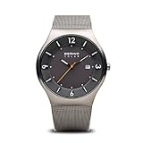 BERING 14440-077 - Reloj para Hombre, Negro/Plateado