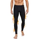 BENNIES Pantalon Termico Hombre Mallas Deporte Running Montaña Ropa Termica Frio Leggins Calzoncillo Largo Pantalones Termicos Interior Negro M