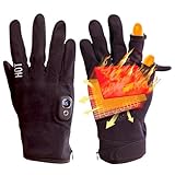 OBEST Guantes calefactables para hombres y mujeres, guantes de esquí con calefacción, guantes calefactables para bicicleta o moto, 5 V, 2000 mAh, recargables, 5 niveles, para escalada, senderismo,