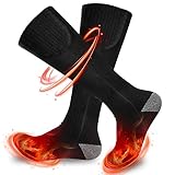 Frskalet Calcetines Calefactables, Batteria Calefactables Calcetines Lavabile Calcetines Electricos per Attività all'aperto, Lavoro, Pesca, Caccia, Sci, Ciclismo, Escursionismo, Campeggio