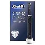 Oral-B Vitality Pro Cepillo de Dientes Eléctrico con Mango Recargable y 1 Cabezal, Diseñado Por Braun, Regalos Originales - Negro