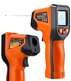 Toaren Termómetro Infrarrojo, -58~1112 ℉ (-50 ℃~600 ℃) Pistola de Temperatura Láser Digital Laser IR Sin Contacto con Pantalla LCD, Emisividad Ajustable, para Cocina Barbacoa Congelador Industrial
