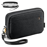 Inateck Electronics Organizer, Organizador de Viaje Resistente a Salpicaduras, Bolsa Multiusos para Accesorios, Compatible con ratón, Cables, alimentación móvil, Unidad Flash USB - Negro
