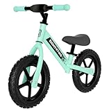EIGHT4TWO Bicicleta sin Pedales para niño 2, 3, 4 y 5 años - Bici sin Pedales Ideal para Equilibrio - Juguetes para niños de 2, 3, 4 y 5 años. (Celeste)