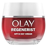 Olay Regenerist Crema Facial de Día SPF30. Hidratante Antiarrugas y Reafirmante Activa con Protección Solar SPF30, Niacinamida Antiedad y Péptidos. Regenera, Reafirma e Hidrata. No Grasa. 50 ml