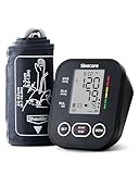 Tensiometro de Brazo, Sinocare Tensiometro Digital Automatico, Deteccion Irregular Arritmia,3.6 Pantalla LCD Grande Monitor Brazalete 22-43cm (2x99 Memoria)