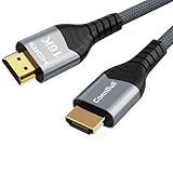 ConnBull Cable HDMI 2.2 16K 96Gbps 2m, Ultra Alta Velocidad HDMI Cable Soporte 16K 60Hz 8K 240Hz 4K 480Hz HDCP 2.2&2.3 DTS:X Dinámico HDR eARC Compatible con PS5/Roku TV/HDTV Monitor/Blu-ray Player