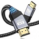TEFLOTY Cable HDMI 2.1, Cable HDMI 8K de Alta Velocidad Ultra HD 48Gbps 8K@60Hz 4K@120Hz 7680P eARC HDCP 2.2&2.3 DTS:X Compatible con HDTV, PS5/4/3, Xbox Series X/S, Monitor Mehr (2M)