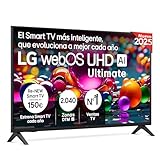 LG 43UA73006LA - TV 43', UHD 4K, WebOS 25, Ultimate IA, HDR10 Pro, Super Upscaling, Dolby Digital Plus, Google Assistant, Negro