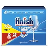 Finish Powerball Power Essential Pastillas para el pavavajillas Limón 26 pastillas, El embalaje puede variar