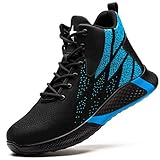 PAQOZKC Botas de Seguridad Hombre Mujer Trabajo S3 Botas de Trabajo Punta de Acero Calzado de Industrial y Deportiva Zapatillas de Senderismo Botas de Nieve