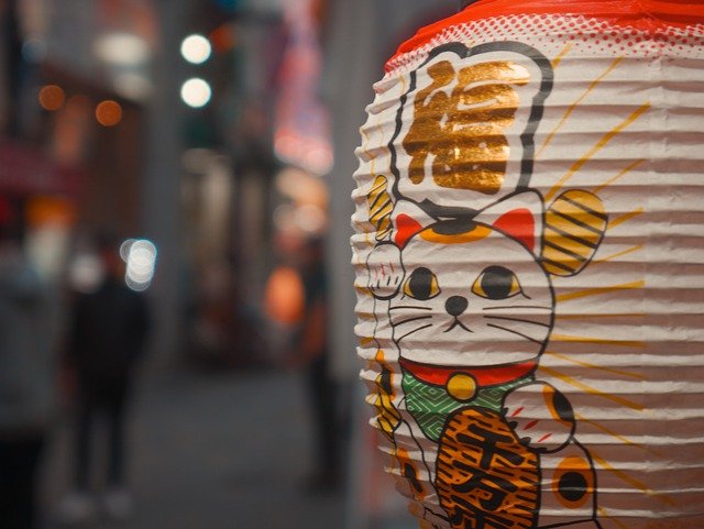 Lámpara con forma de gato